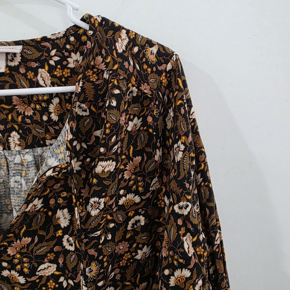 Knox Rose Womens Floral Top Size Medium Cottage Boho - Picture 3 of 7